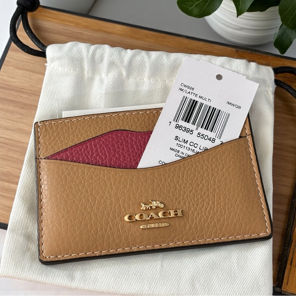COACH Lip Card Case & Glitter Star Compact  Mirror (NWT) - Picture 2 of 5